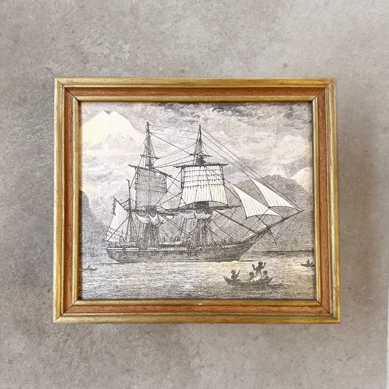 【 山人成型 】獨一無二復古畫/小獵犬號 HMS Beagle_壓箱藏品 - 海報/掛畫/掛布 - 木頭 