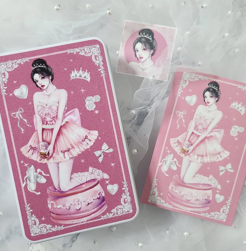 cristal Tin case+february sample pack set - 貼紙 - 其他金屬 多色