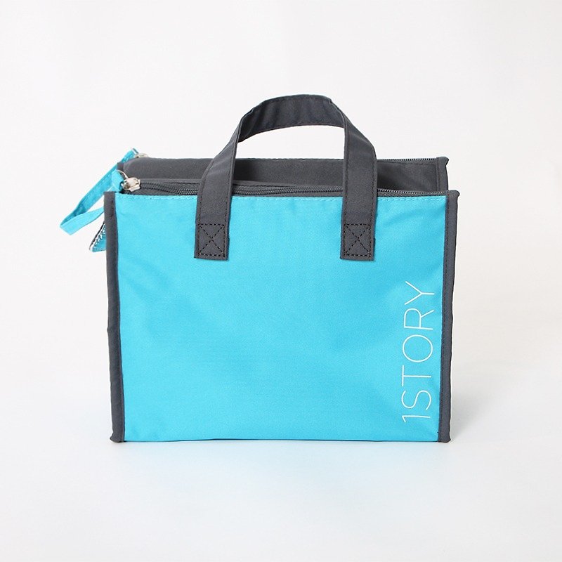 Cold storage bag (small). Sky Blue╳Dark Gray - Other - Other Materials Blue