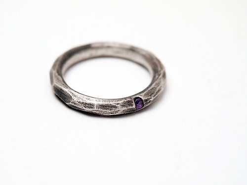 YUNSHAO Jewelry 【客製化禮物】Coal 系列 #a227 寶石灰岩戒指(13號)
