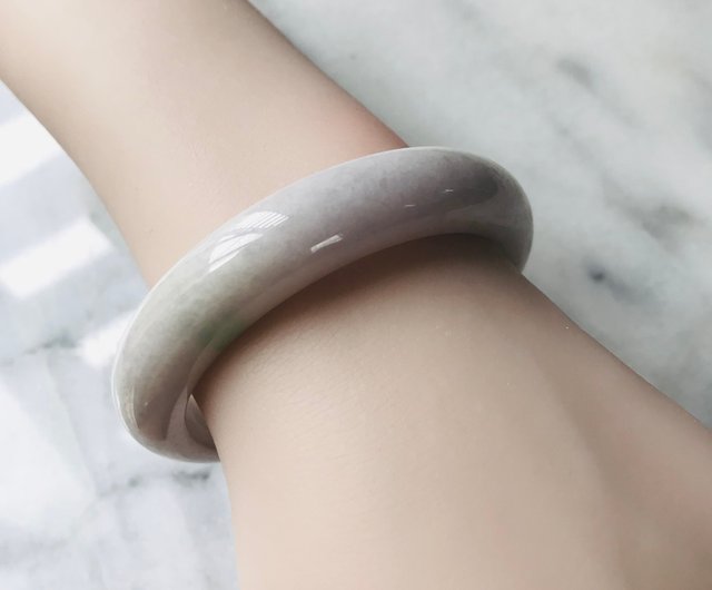 ジェイド 翡翠 ヒスイ 一点もの 希少 バングル ミャンマー産 55.2mm