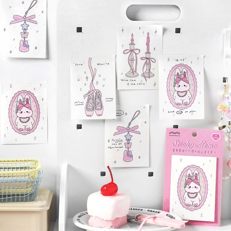 Papermore Love Sonata Series DIY Notebook Decoration Small Object Note Message Sticky Notes - กระดาษโน้ต - กระดาษ 