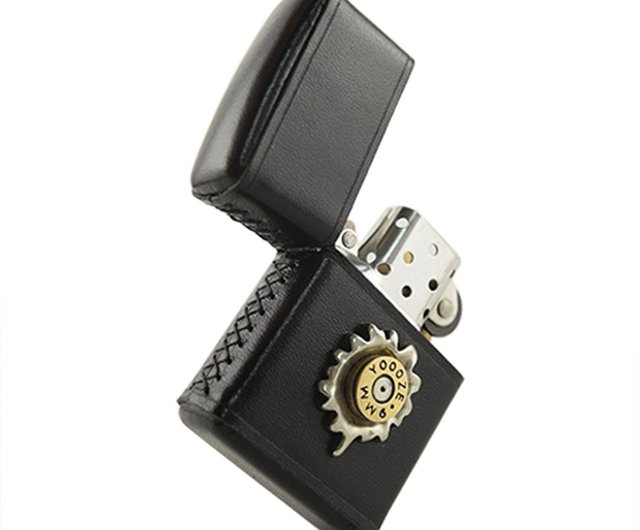 ZIPPO head leather bullet pure copper lighter leather case - Shop Lobo  store Other - Pinkoi