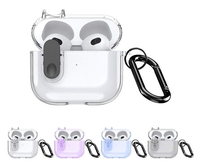 Apple AirPods Pro 2 アイスクリスタル保護ケース 落下防止ケース 透明