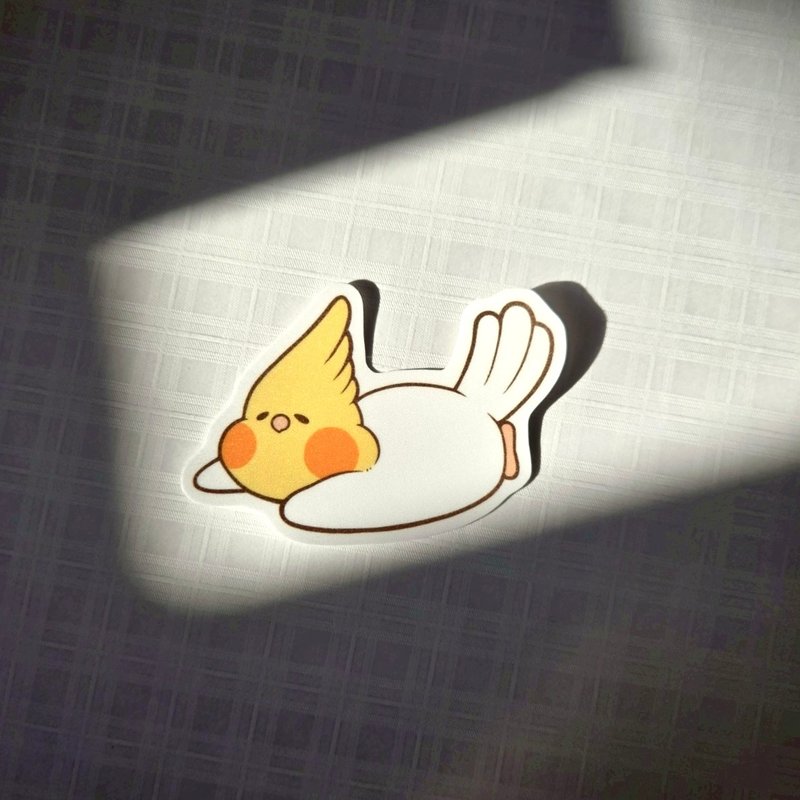 玄鳳鸚鵡 貼紙 | 趴趴款 - 貼紙 - 紙 