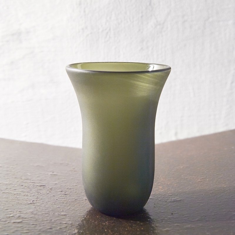 【3,co】手工彩色玻璃杯(大) - 綠 - 花瓶/陶器 - 玻璃 綠色