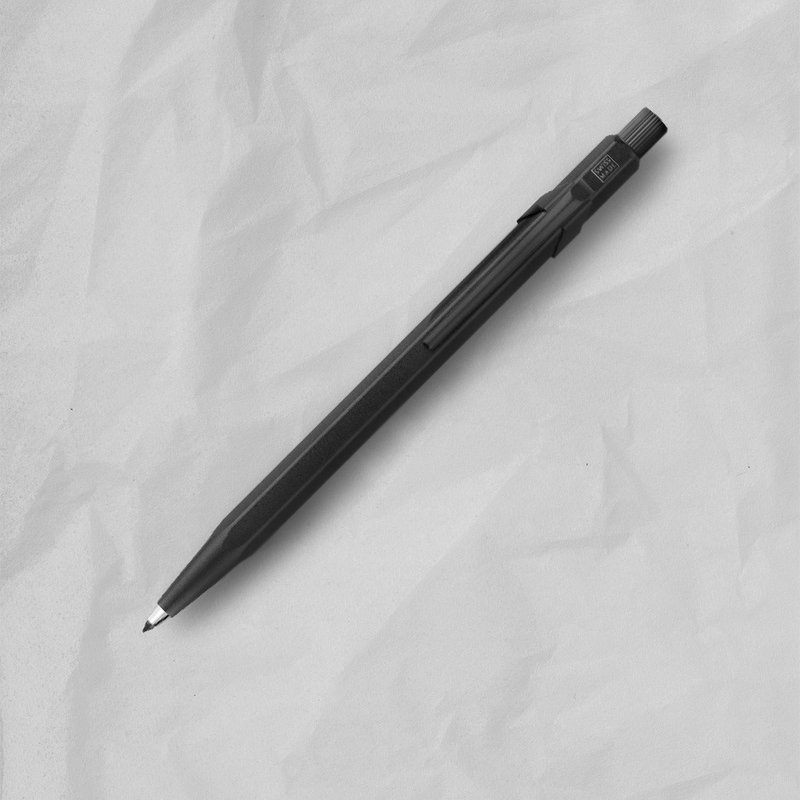 CARAN D ACHE  Black Edition  黑潮 時尚黑工程筆 免費刻字 - 原子筆/中性筆 - 其他金屬 黑色