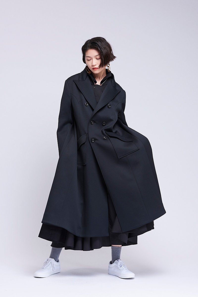 Contactee back zipper suit coat for autumn and winter new season limited original women&#39;s clothing