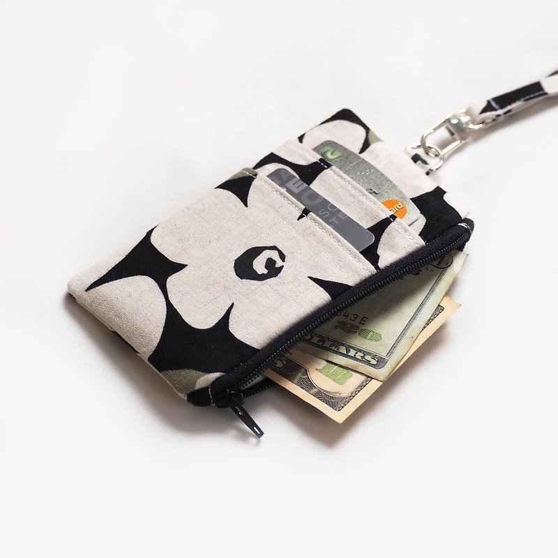 Recycled Cotton - ID wallet Trèfle Collection 8x13 cm. - 小銭入れ - コットン・麻 多色