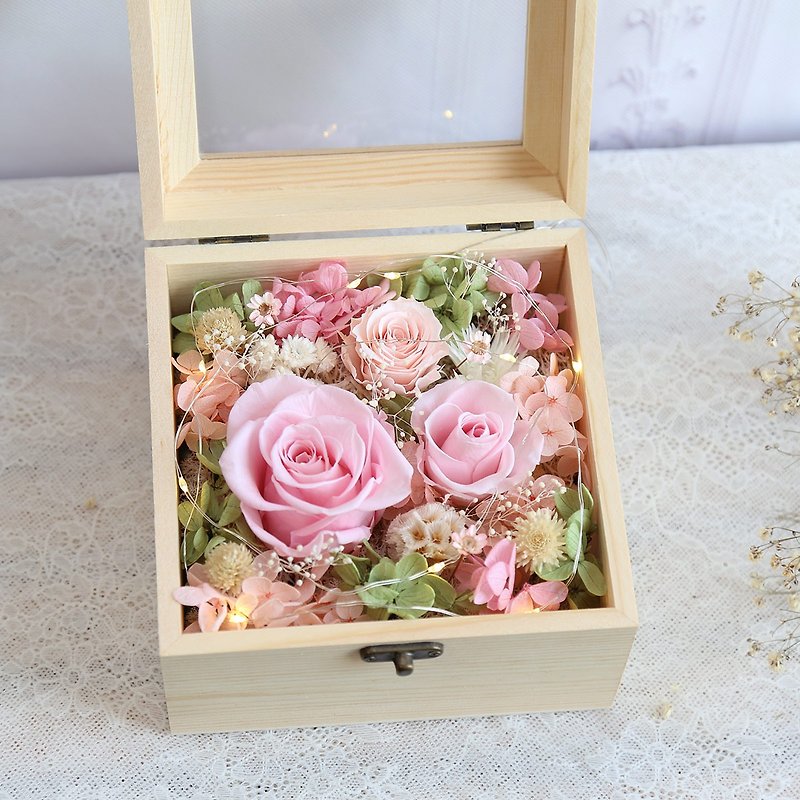 Christmas Gift Box C06/Eternal Flower. Dry Flower/Dry Flower Box/Valentine's Day/Exchanging Gifts/Small Gifts - Dried Flowers & Bouquets - Plants & Flowers 