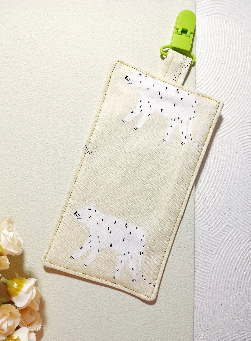 Cotton folder four-layer yarn children's handkerchief / handkerchief clip / towel - (Snow Leopard) - ผ้าเช็ดหน้า - ผ้าฝ้าย/ผ้าลินิน หลากหลายสี