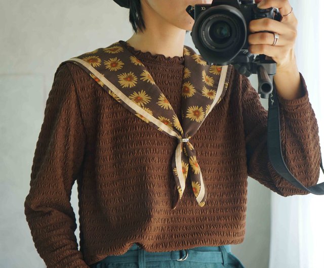 写真家　モチーフスカーフ Desigual｜デニム柄フォトスカーフ | Rakuten Fashion(楽天