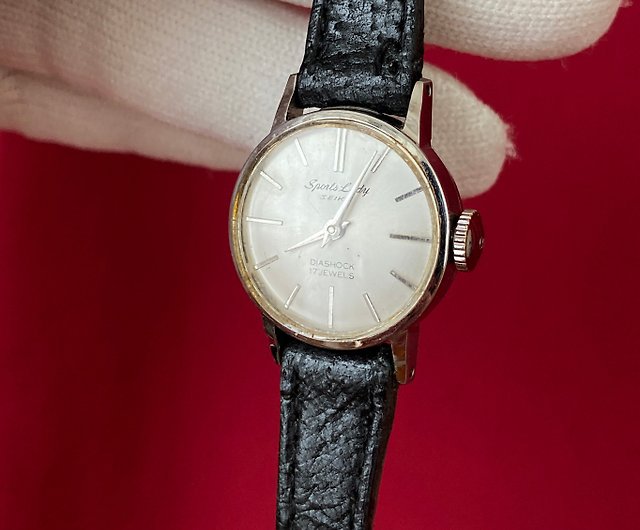 SEIKO SPORTS LADY DIASHOCK17JEWELS手巻き機械式時計アンティーク時計 