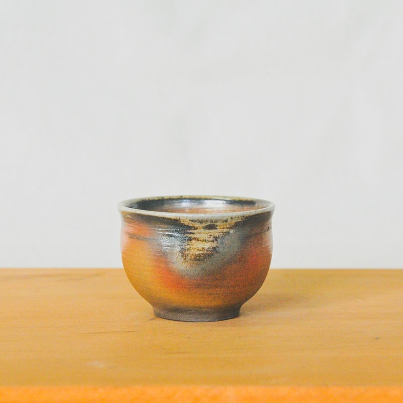 柴燒陶手作 經典杯款中型茶杯 - 茶壺/茶杯/茶具 - 陶 咖啡色