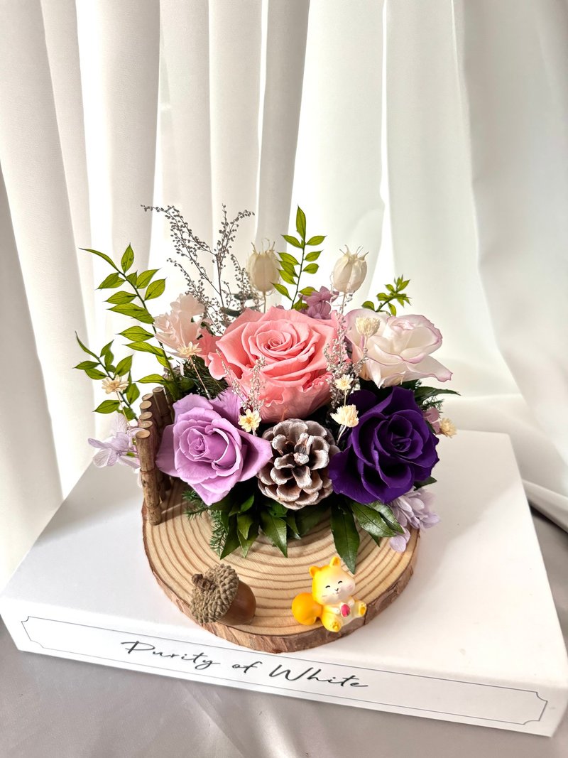 永生花桌花 開幕賀禮 永生花名片座 - 乾燥花/永生花 - 植物．花 