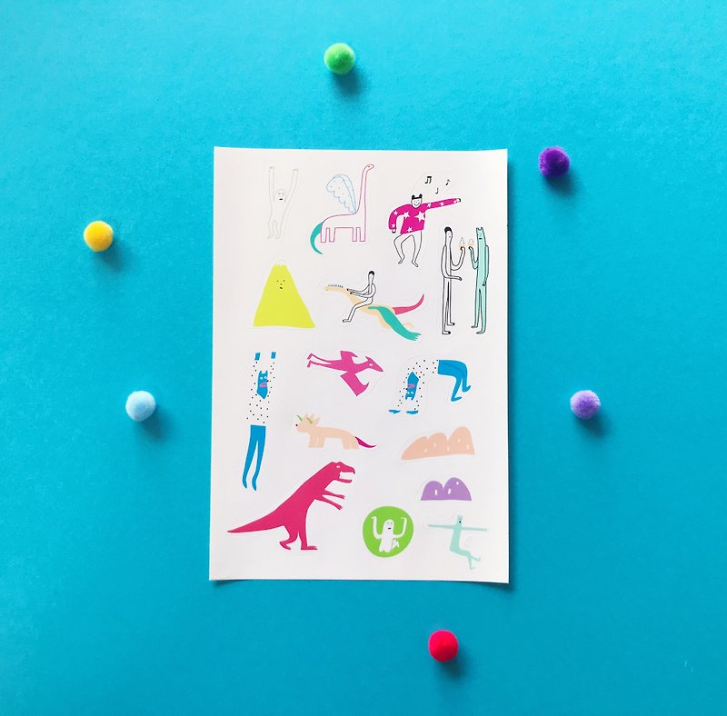 Monster Sticker No. 2 | Matte Sticker - สติกเกอร์ - กระดาษ หลากหลายสี