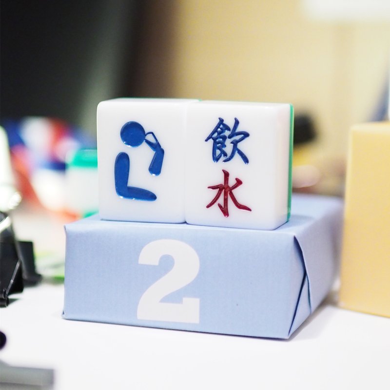 香港麻雀號 ✕ WEMO 呈獻【辦公室奧運 - 飲水】麻雀 - 擺飾/家飾品 - 塑膠 綠色