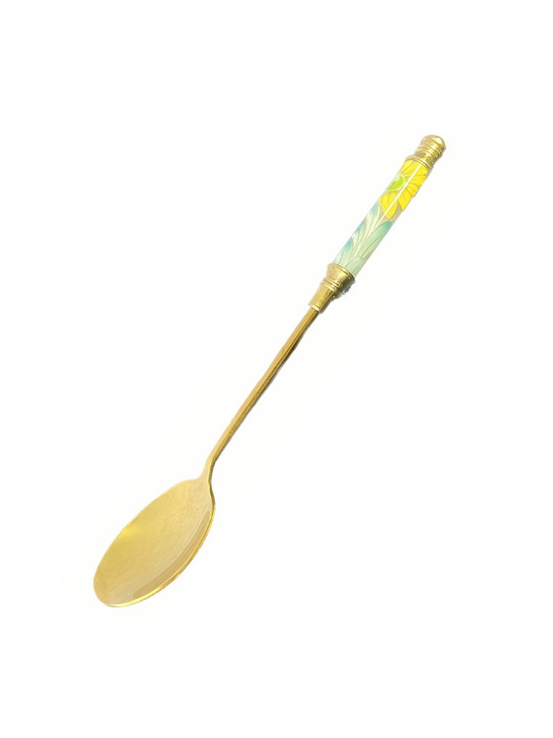 British Aynsley Daisy series bone china dessert spoon/stirring spoon 2 sets in 4 colors optional - ช้อนส้อม - เครื่องลายคราม สึชมพู