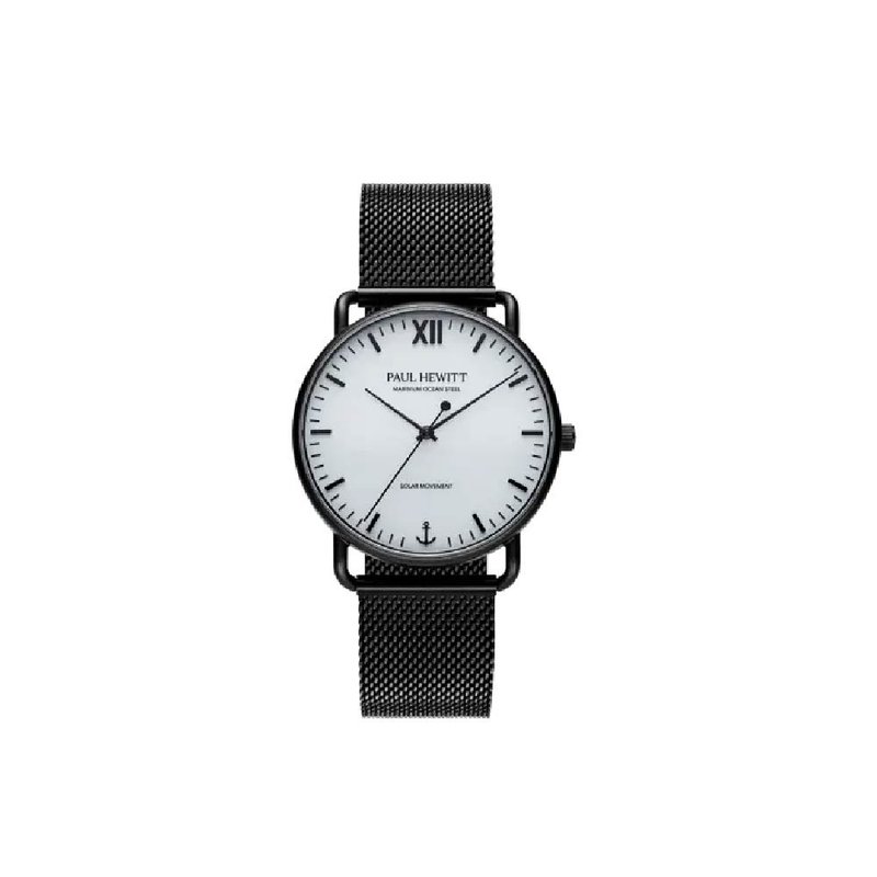 Watch Sailor Line 39mm Black White Sand Mesh Black - 對錶/情侶錶 - 不鏽鋼 黑色