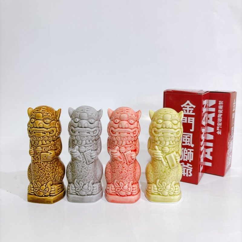 【存德中藥房】風獅爺胡椒粉罐 - 調味罐/醬料罐 - 陶 金色