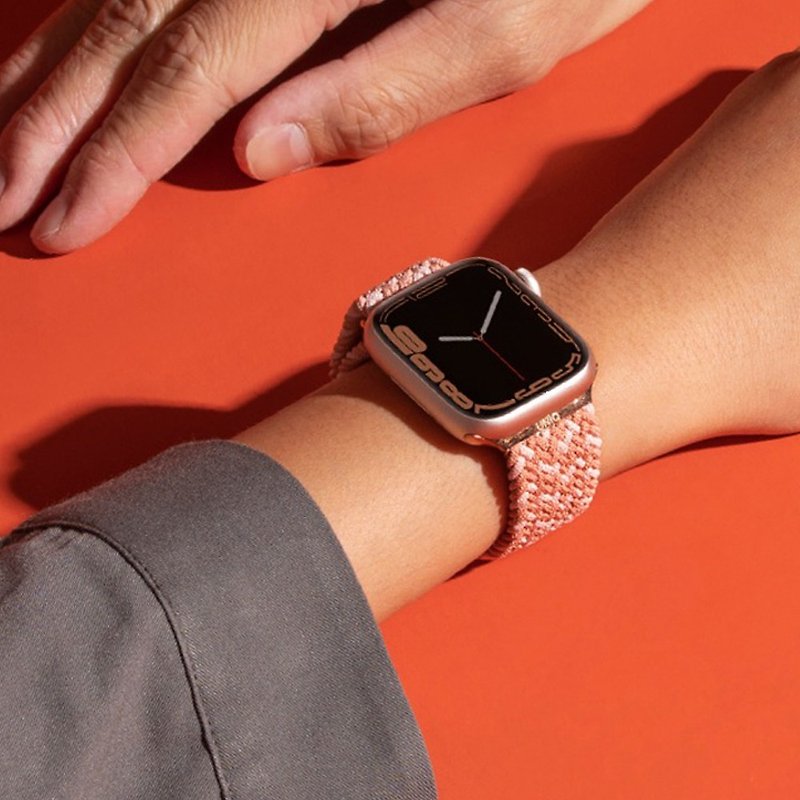Apple Watch 38/40/41mm アスペン DE 撥水織りストラップ - ピンク - 腕時計ベルト - ナイロン ピンク