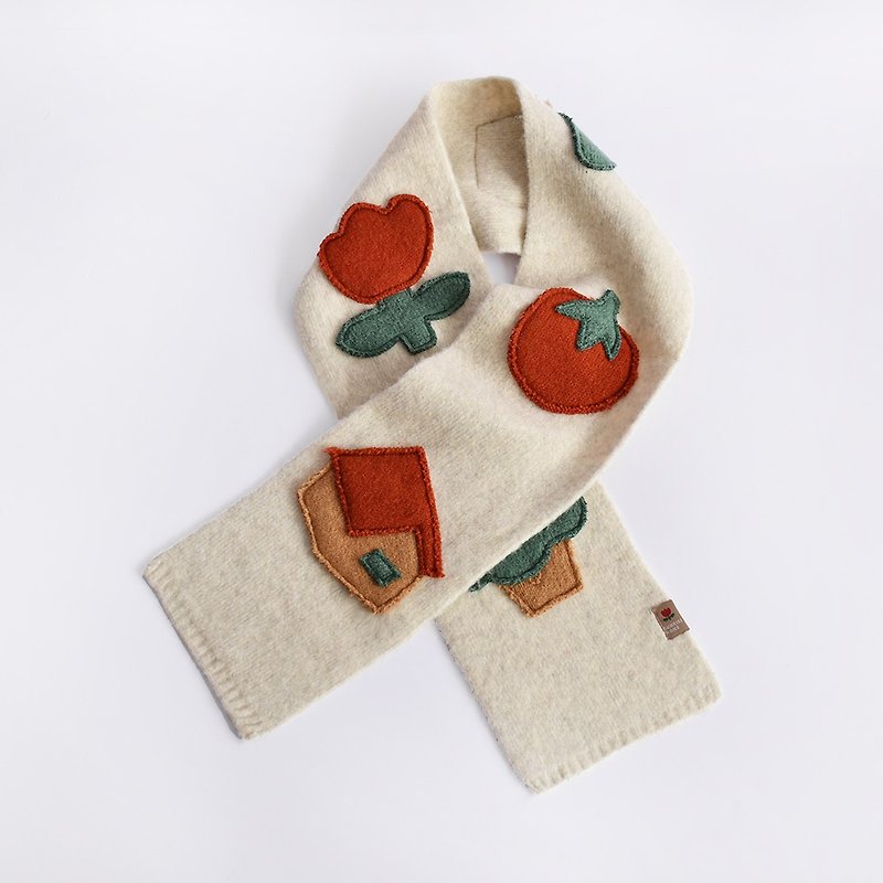 Cute sweet tomato scarf - Knit Scarves & Wraps - Other Materials Multicolor