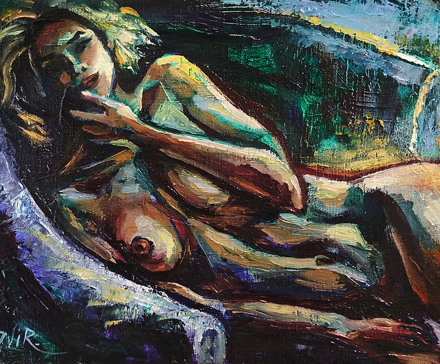 Oil painting erotic