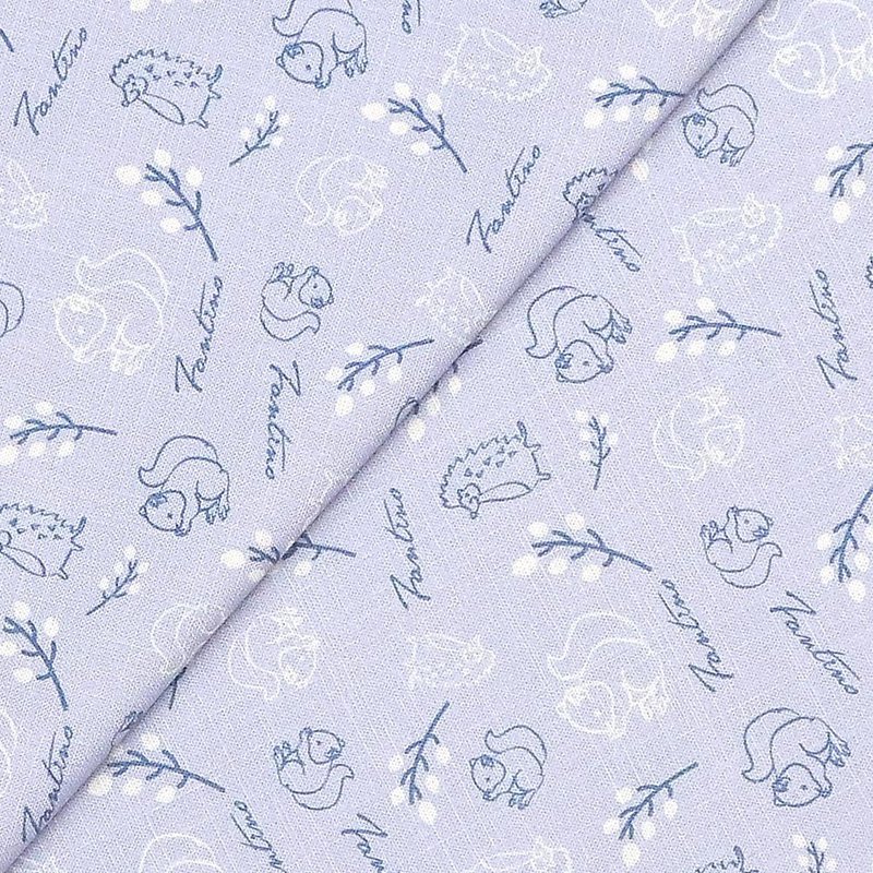 Linen fabric (forest kaleidoscope) lavender purple - เย็บปัก/ถักทอ/ใยขนแกะ - ผ้าฝ้าย/ผ้าลินิน สีม่วง