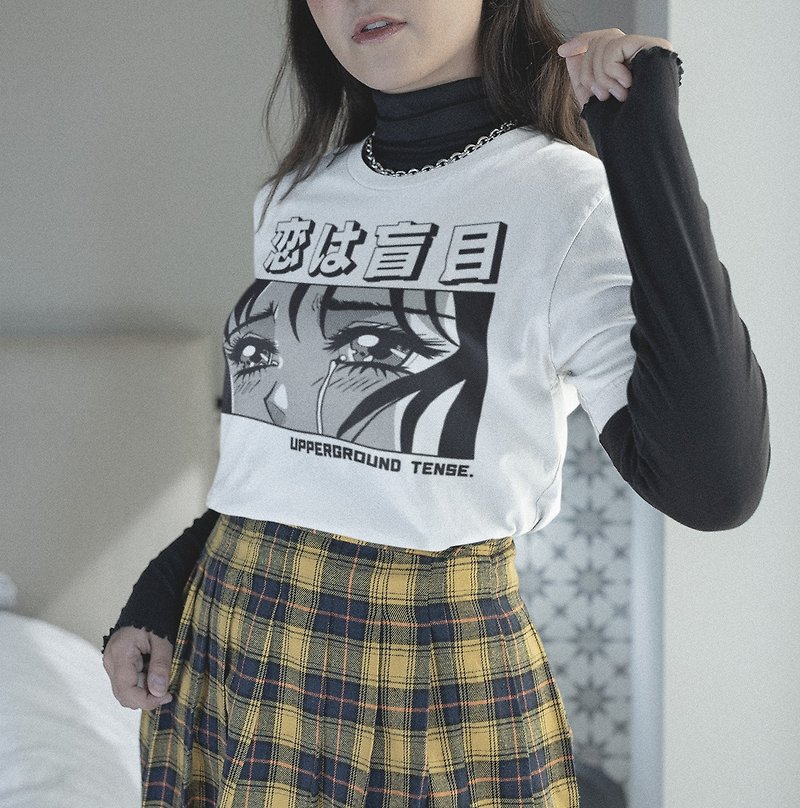 Sad Girl Anime Streetwear 100% Cotton Unisex T-Shirt