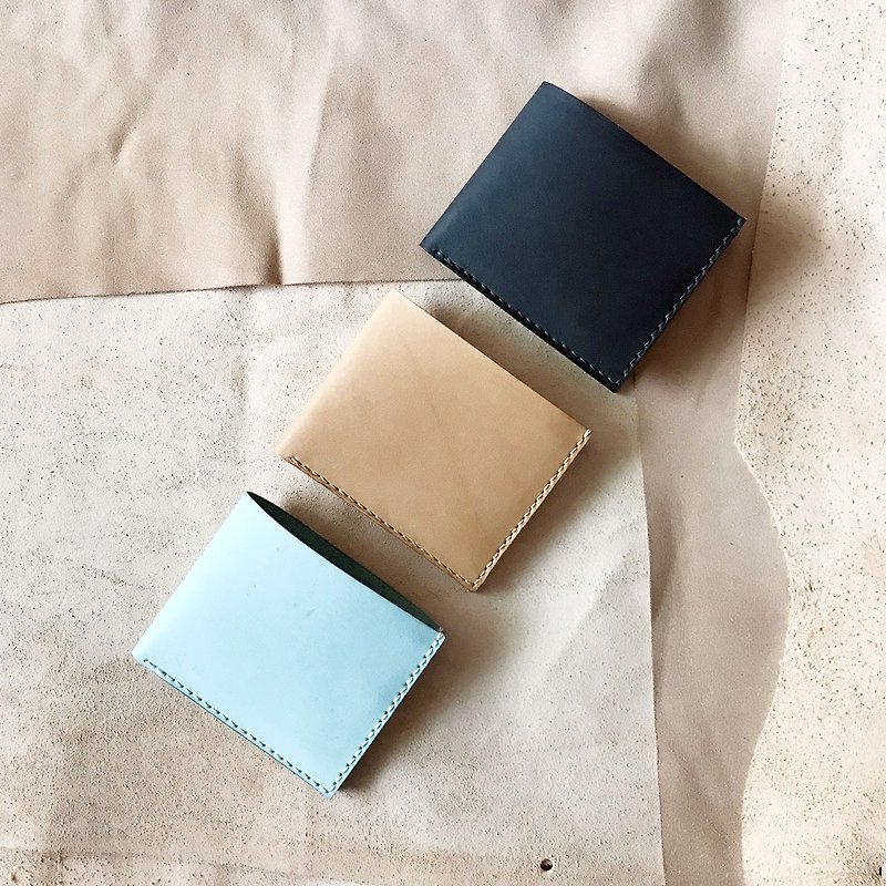 Leather Short Clip_4 Card Layers_2 Banknote Layers_Four Colors Available (One person per class) discount - เครื่องหนัง - หนังแท้ 
