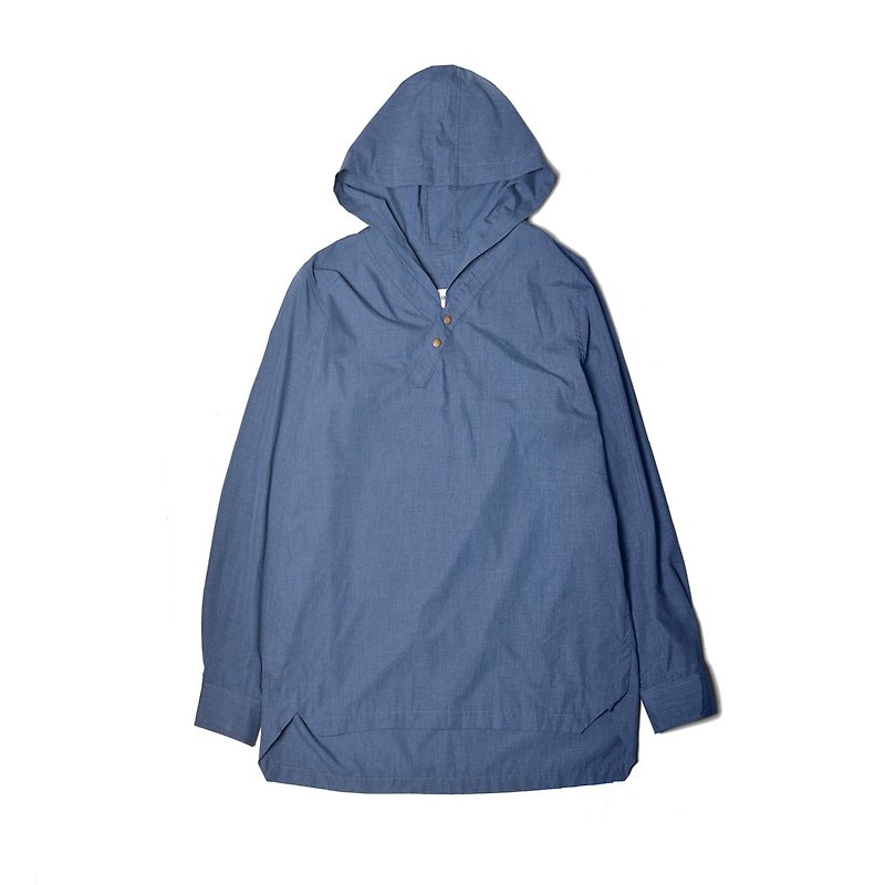 OqLiq 2017 SS - Display in the lost - Right way hoodie - เสื้อยืดผู้ชาย - ผ้าฝ้าย/ผ้าลินิน สีน้ำเงิน