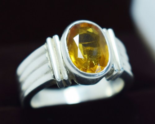gemsjewelrings Sapphire Ring Yellow Sapphire Pedparadscha Sapphire Real Stone Ring Gemstone