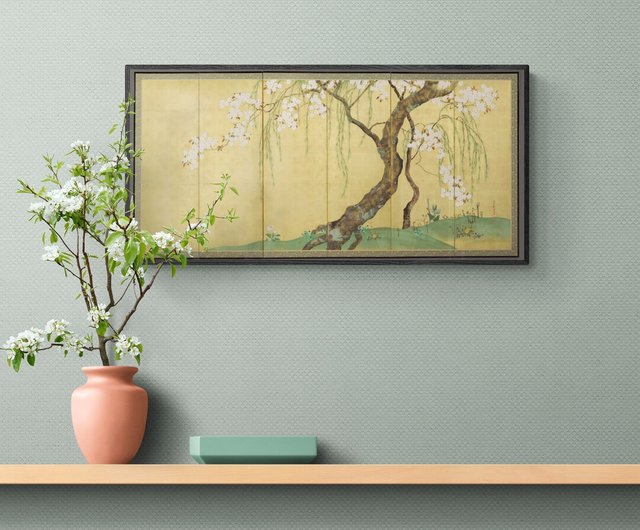 琳派・美術掛絵】酒井抱一｜桜楓屏風 - ショップ LIGHTO ポスター・絵