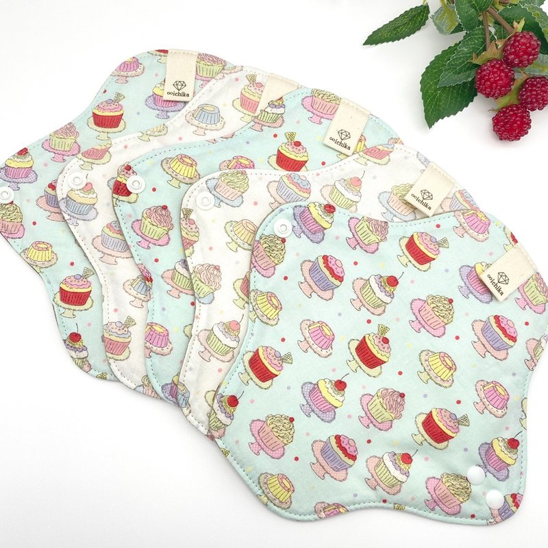 Cloth liner Panty liner 5-piece set Cute cloth liner using organic cotton nls017 - Feminine Products - Cotton & Hemp Multicolor