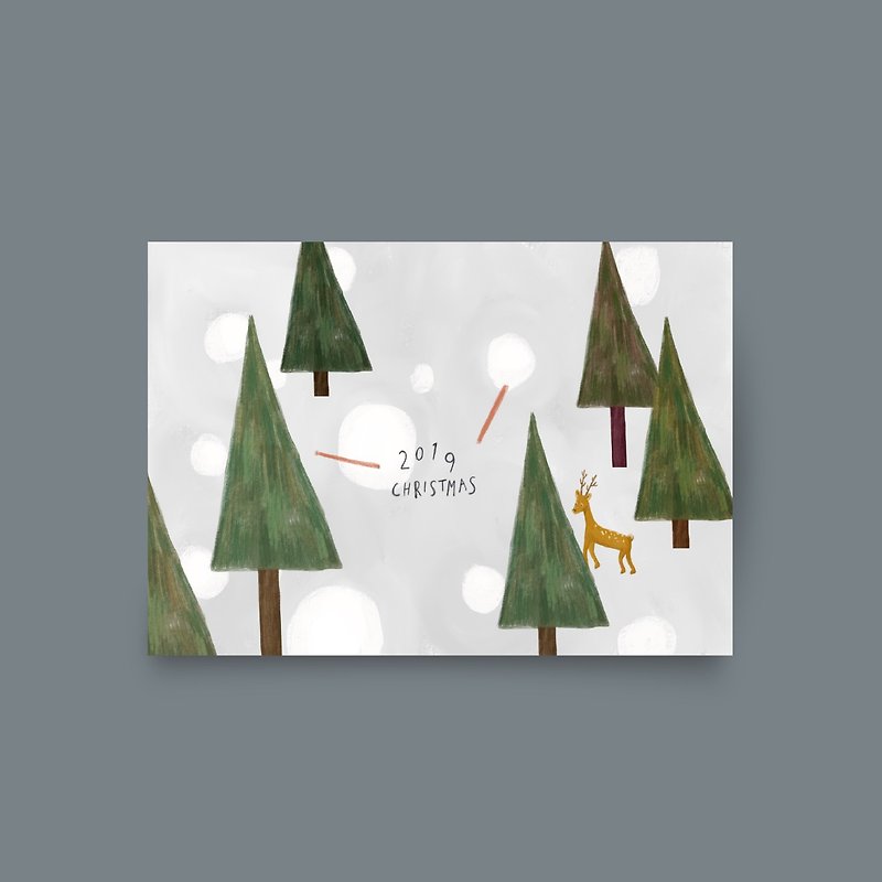 Fast shipping Christmas cards 2019 CHRISTMAS hand-painted Christmas cards - Cards & Postcards - Paper 