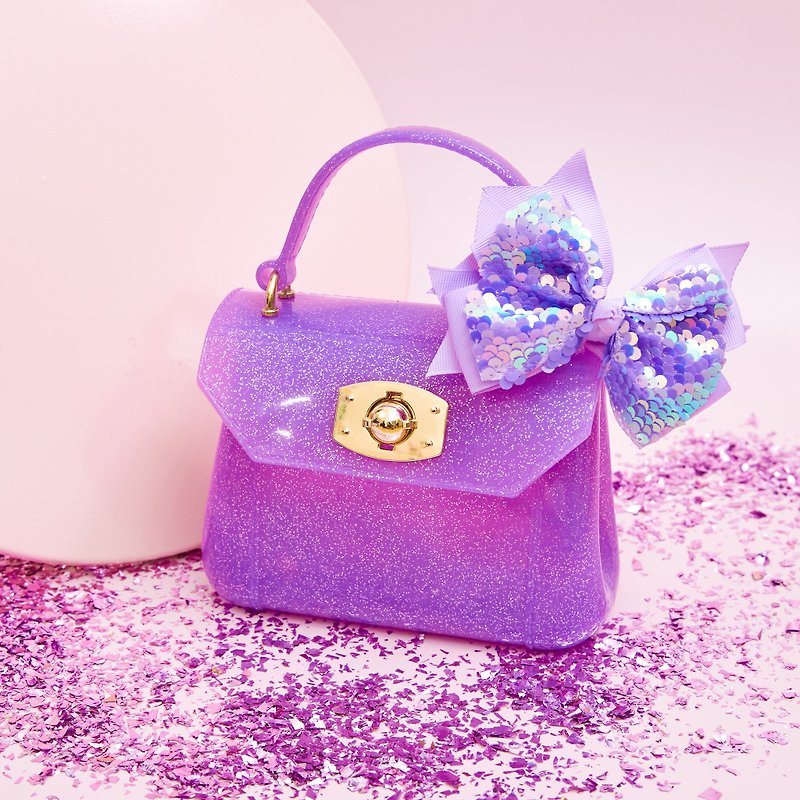 classic lady bag purple - กระเป๋าถือ - วัสดุอื่นๆ 