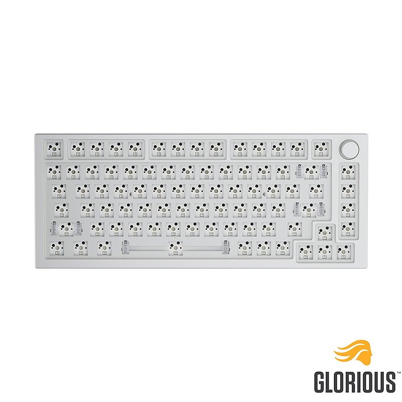 Glorious GMMK Pro 75% 全鋁DIY模組化機械鍵盤套件 - 白 - 電腦配件 - 鋁合金 白色
