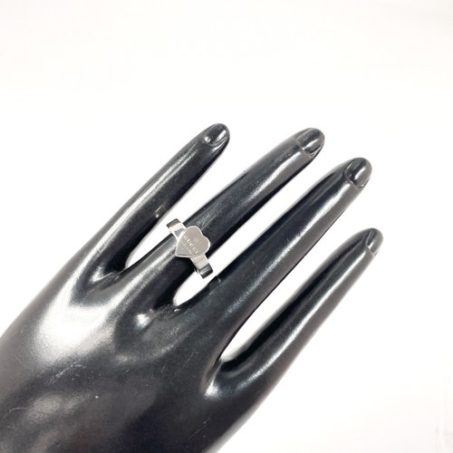 日本直送 中古美品】8.5号 グッチ GUCCI リング・指輪 トレードマーク