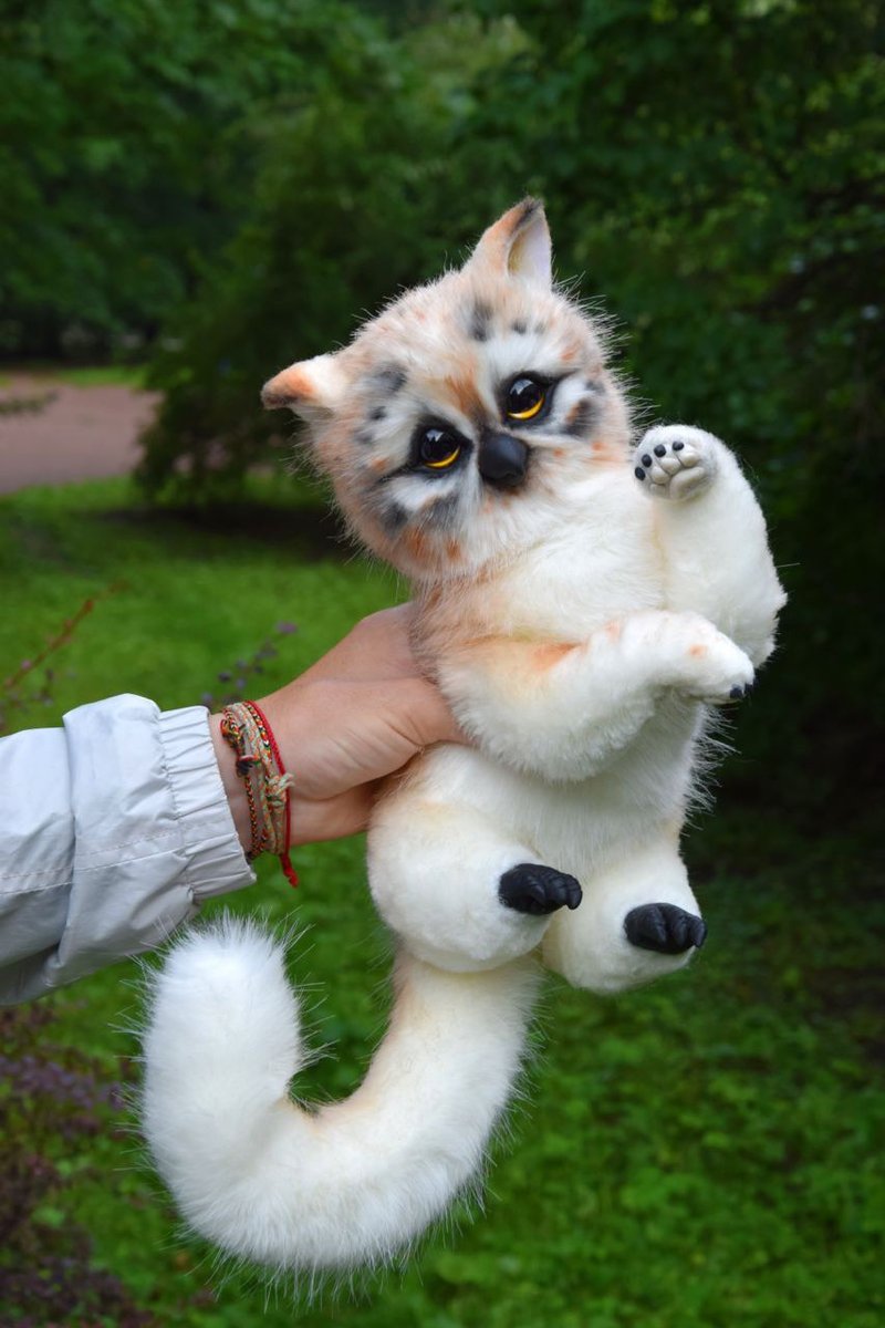 Cat Owl - Stuffed Dolls & Figurines - Other Materials Gold