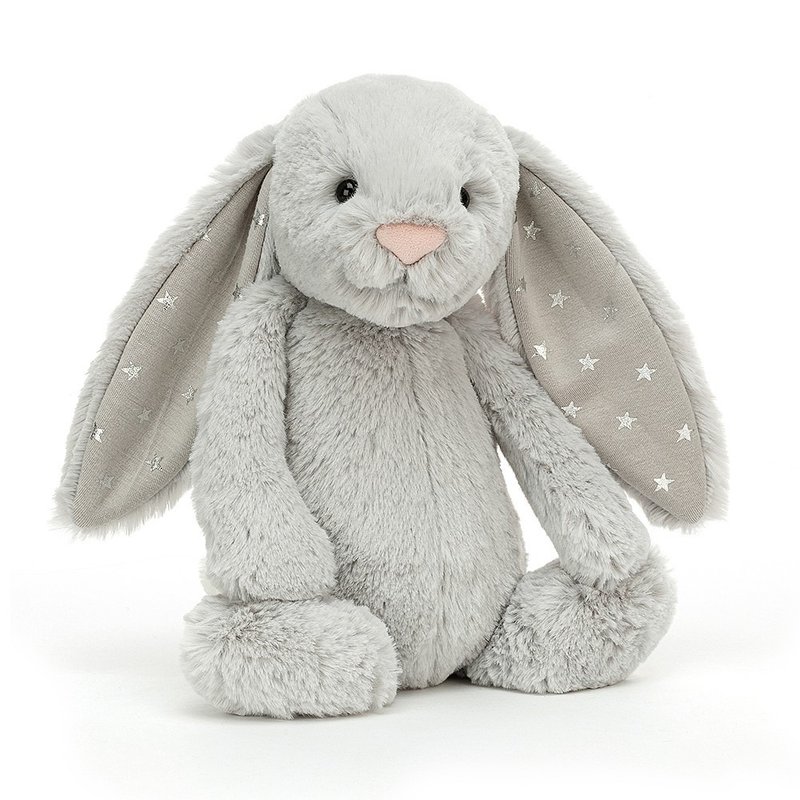 Bashful Shimmer Bunny 微光灰/星光銀灰兔 31cm - 公仔/玩偶 - 聚酯纖維 灰色