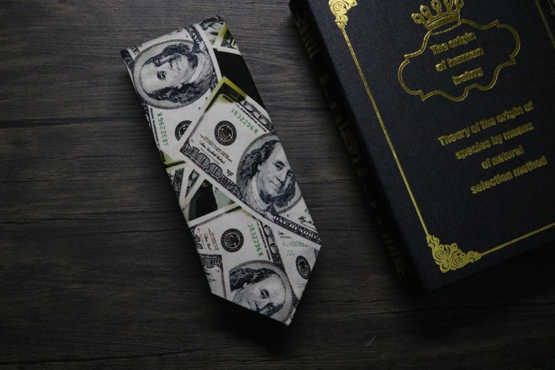 Figure print tie / New Year's limited new product launch necktie - Ties & Tie Clips - Cotton & Hemp Multicolor