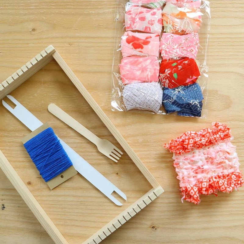 和服紗線紡織套件 - 編織/刺繡/羊毛氈/縫紉 - 羊毛 粉紅色