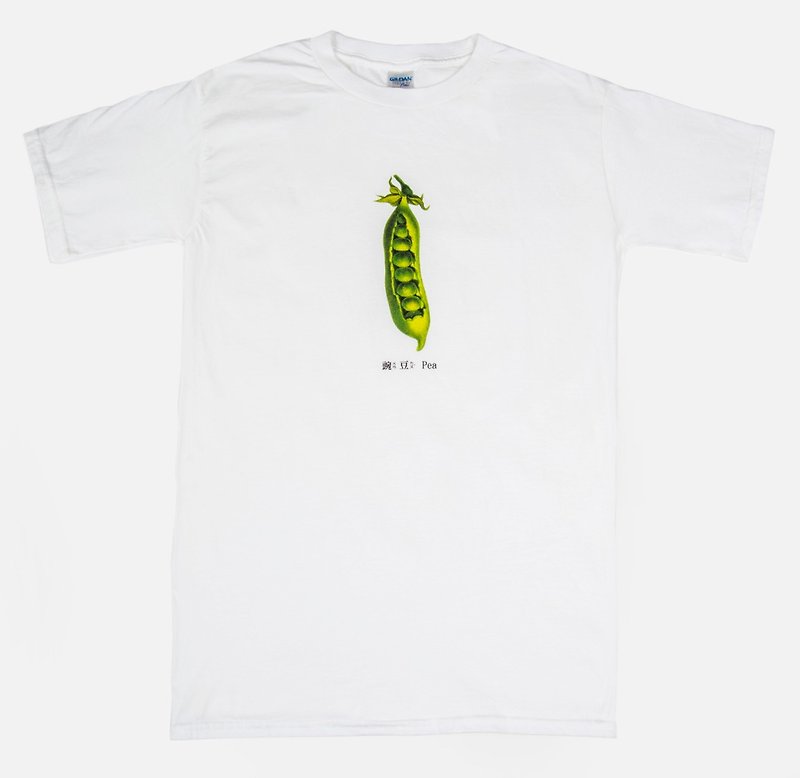 Final Sale T-Shirt - 豌豆 Pea - เสื้อฮู้ด - ผ้าฝ้าย/ผ้าลินิน สีเขียว