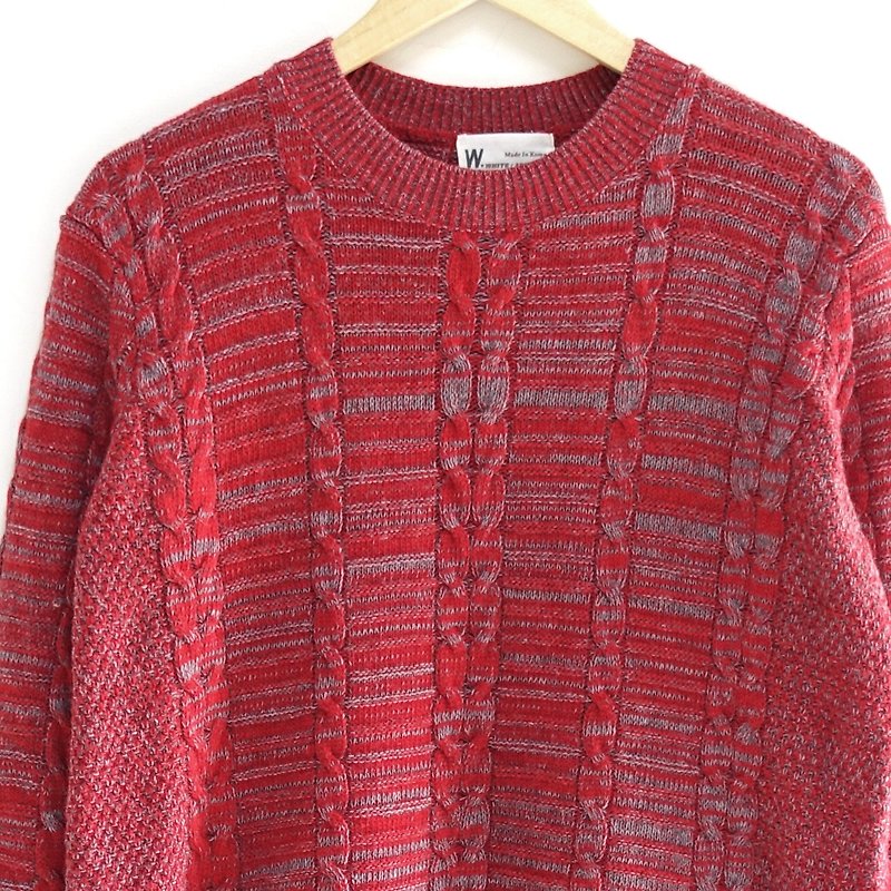 │Slowly│ weaving - vintage sweater │vintage. Retro. Literature - Women's Sweaters - Other Materials Red