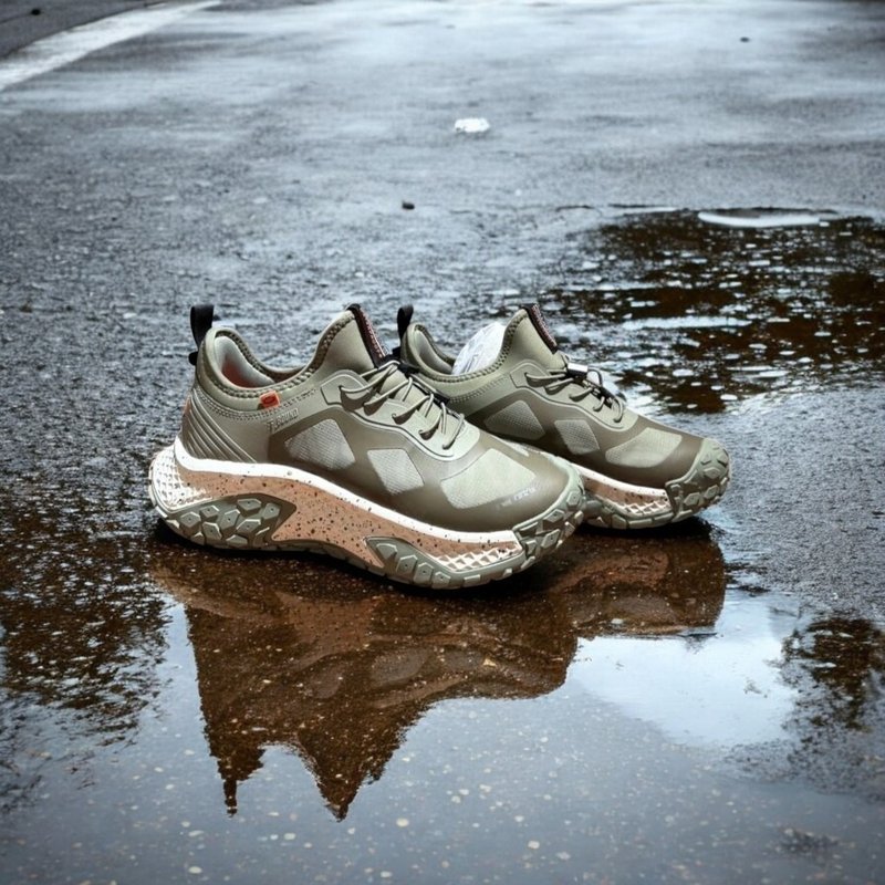 【防水】PALLADIUM OFFBOUND WP+快穿鞋帶防水輪胎鞋 軍綠 74482 - 雨鞋/防水鞋 - 其他材質 
