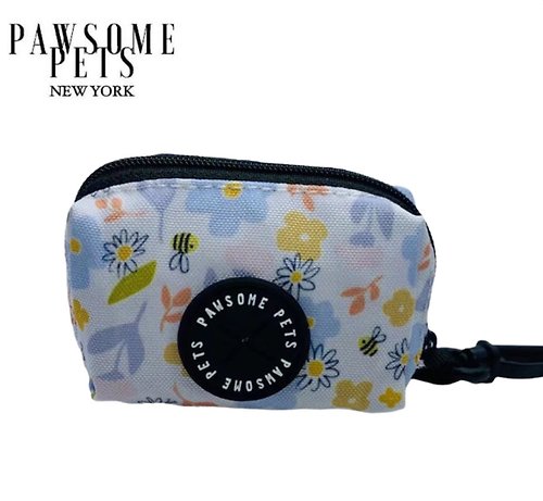 Pawsome Pets New York HANDMADE WASTE BAG HOLDER - FLOWER AND BEE