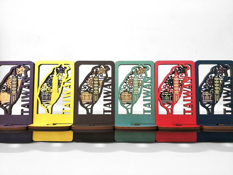 [Taiwan Image] Mobile Phone Holder for Special Attractions-Impression of Taipei - Phone Stands & Dust Plugs - Other Materials Multicolor