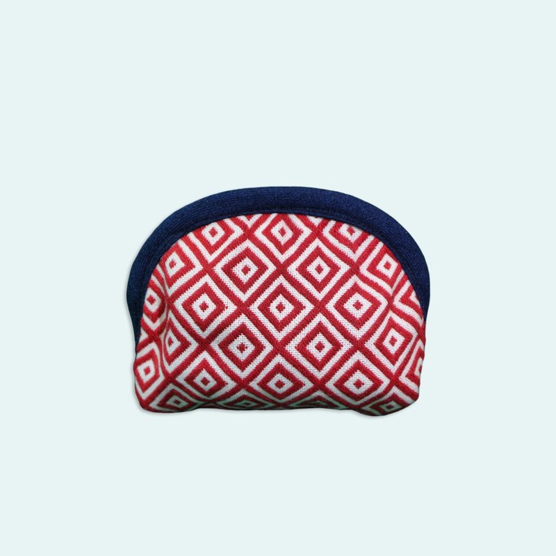 Qulih Balay Woven Classic Argyle Wallet Red - Coin Purses - Cotton & Hemp Red