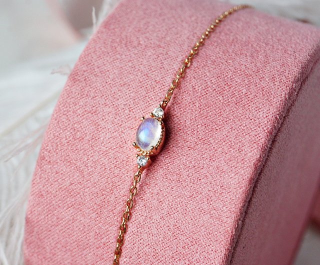 ピンクアメジストプルメリアリーフカービング＆ブルムーンとモルガナイトブレスレット アクアマリン モルガナイト ブレスレット レディース ピンク