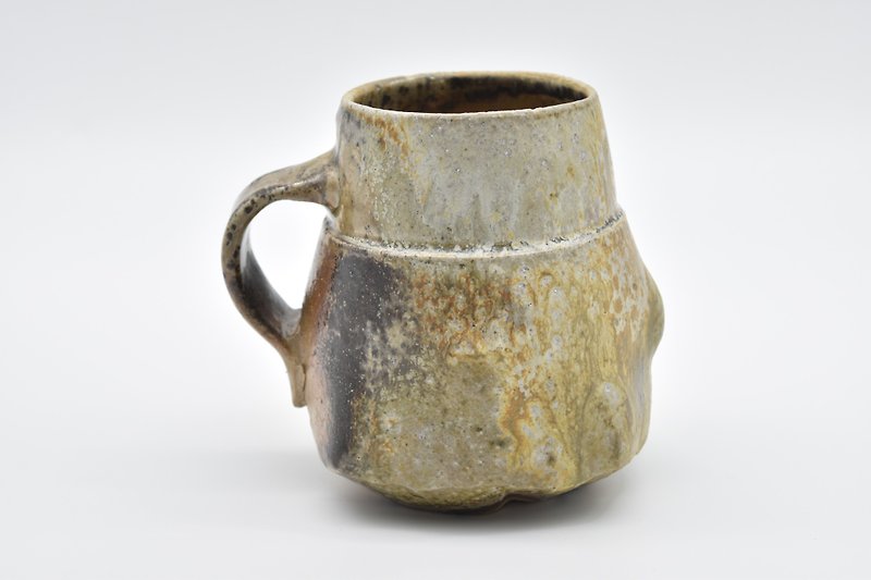 coffee mug - แก้วมัค/แก้วกาแฟ - ดินเผา สีกากี